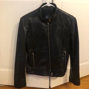 Gap motto leather jacket